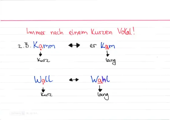 Verben mit Doppelkonsonanten richtig schreiben lernen